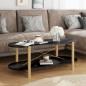 vidaXL Couchtisch Schwarz 110x48x40 cm Holzwerkstoff vidaXL Couchtisch Schwarz 110x48x40 cm Holzwerkstoff