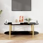 vidaXL Couchtisch Schwarz 110x48x40 cm Holzwerkstoff vidaXL Couchtisch Schwarz 110x48x40 cm Holzwerkstoff