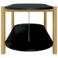vidaXL Couchtisch Schwarz 110x48x40 cm Holzwerkstoff vidaXL Couchtisch Schwarz 110x48x40 cm Holzwerkstoff