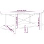 vidaXL Couchtisch Schwarz 110x48x40 cm Holzwerkstoff vidaXL Couchtisch Schwarz 110x48x40 cm Holzwerkstoff