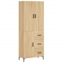 vidaXL Highboard Sonoma-Eiche 69,5x34x180 cm Holzwerkstoff