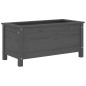 vidaXL Pflanzkübel Grau 82,5x40x39 cm Massivholz Kiefer vidaXL Pflanzkübel Grau 82,5x40x39 cm Massivholz Kiefer