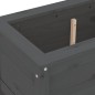vidaXL Pflanzkübel Grau 82,5x40x39 cm Massivholz Kiefer vidaXL Pflanzkübel Grau 82,5x40x39 cm Massivholz Kiefer