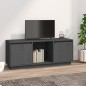 vidaXL TV-Schrank Grau 110,5x35x44 cm Massivholz Kiefer vidaXL TV-Schrank Grau 110,5x35x44 cm Massivholz Kiefer