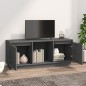 vidaXL TV-Schrank Grau 110,5x35x44 cm Massivholz Kiefer vidaXL TV-Schrank Grau 110,5x35x44 cm Massivholz Kiefer