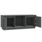 vidaXL TV-Schrank Grau 110,5x35x44 cm Massivholz Kiefer vidaXL TV-Schrank Grau 110,5x35x44 cm Massivholz Kiefer