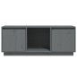 vidaXL TV-Schrank Grau 110,5x35x44 cm Massivholz Kiefer vidaXL TV-Schrank Grau 110,5x35x44 cm Massivholz Kiefer