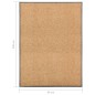 vidaXL Fußmatte Waschbar Creme 90x120 cm vidaXL Fußmatte Waschbar Creme 90x120 cm