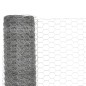 vidaXL Drahtzaun Verzinkter Stahl 25x1,5 m Silbern vidaXL Drahtzaun Verzinkter Stahl 25x1,5 m Silbern