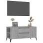 vidaXL TV-Schrank Grau Sonoma 102x44,5x50 cm Holzwerkstoff vidaXL TV-Schrank Grau Sonoma 102x44,5x50 cm Holzwerkstoff