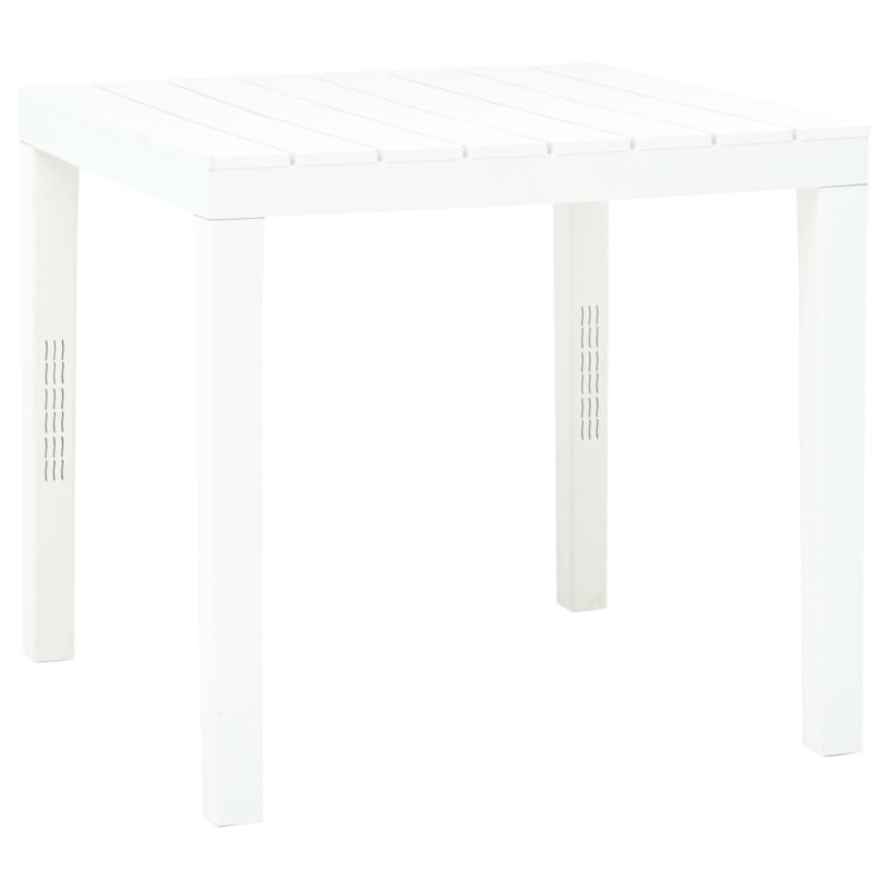 vidaXL Gartentisch Weiß 78 x 78 x 72 cm Kunststoff vidaXL Gartentisch Weiß 78 x 78 x 72 cm Kunststoff