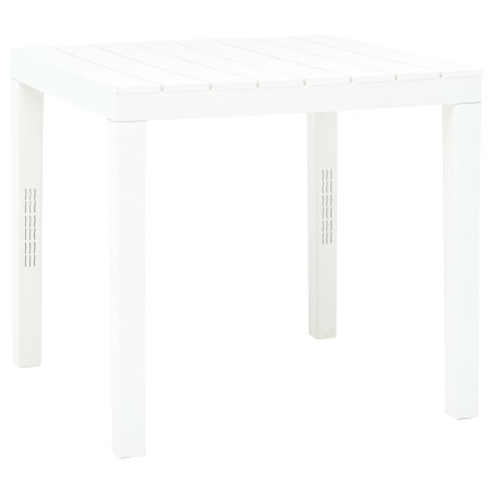 vidaXL Gartentisch Weiß 78 x 78 x 72 cm Kunststoff