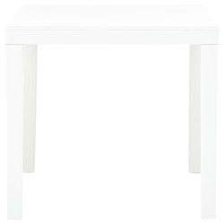 vidaXL Gartentisch Weiß 78 x 78 x 72 cm Kunststoff