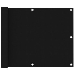 vidaXL Balkon-Sichtschutz Schwarz 75x600 cm Oxford-Gewebe