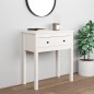 vidaXL Konsolentisch Weiß 70x35x75 cm Massivholz Kiefer vidaXL Konsolentisch Weiß 70x35x75 cm Massivholz Kiefer