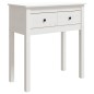 vidaXL Konsolentisch Weiß 70x35x75 cm Massivholz Kiefer vidaXL Konsolentisch Weiß 70x35x75 cm Massivholz Kiefer
