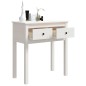 vidaXL Konsolentisch Weiß 70x35x75 cm Massivholz Kiefer vidaXL Konsolentisch Weiß 70x35x75 cm Massivholz Kiefer