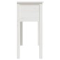 vidaXL Konsolentisch Weiß 70x35x75 cm Massivholz Kiefer vidaXL Konsolentisch Weiß 70x35x75 cm Massivholz Kiefer