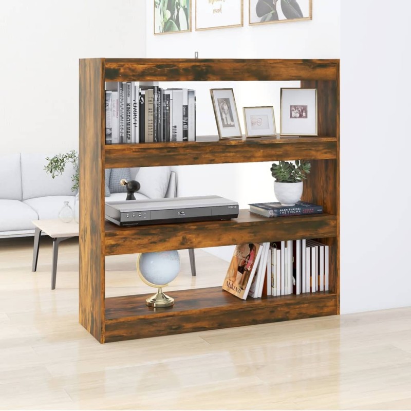 vidaXL Bücherregal/Raumteiler Räuchereiche 100×30×103 cm vidaXL Bücherregal/Raumteiler Räuchereiche 100×30×103 cm
