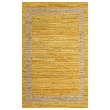 vidaXL Teppich Handgefertigt Jute Gelb 160x230 cm