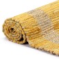 vidaXL Teppich Handgefertigt Jute Gelb 160x230 cm vidaXL Teppich Handgefertigt Jute Gelb 160x230 cm