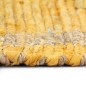 vidaXL Teppich Handgefertigt Jute Gelb 160x230 cm vidaXL Teppich Handgefertigt Jute Gelb 160x230 cm