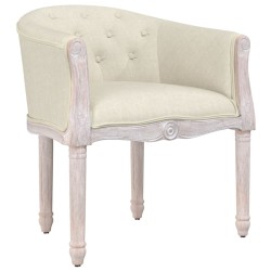 vidaXL Esszimmerstuhl Beige Leinen