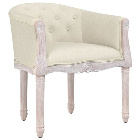vidaXL Esszimmerstuhl Beige Leinen