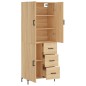 vidaXL Highboard Sonoma-Eiche 69,5x34x180 cm Holzwerkstoff vidaXL Highboard Sonoma-Eiche 69,5x34x180 cm Holzwerkstoff