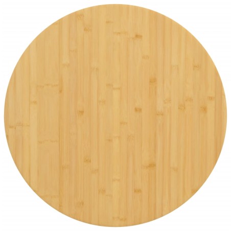 vidaXL Tischplatte Ø90x2,5 cm Bambus