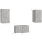vidaXL 3-tlg. TV-Schrank-Set Betongrau Holzwerkstoff vidaXL 3-tlg. TV-Schrank-Set Betongrau Holzwerkstoff