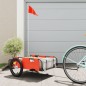 Fahrradanhänger Orange Oxford-Gewebe und Eisen Fahrradanhänger Orange Oxford-Gewebe und Eisen