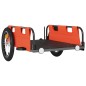 Fahrradanhänger Orange Oxford-Gewebe und Eisen Fahrradanhänger Orange Oxford-Gewebe und Eisen