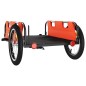 Fahrradanhänger Orange Oxford-Gewebe und Eisen Fahrradanhänger Orange Oxford-Gewebe und Eisen