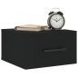 vidaXL Wand-Nachttisch Schwarz 35x35x20 cm