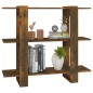 vidaXL Bücherregal/Raumteiler Räuchereiche 100×30×87 cm vidaXL Bücherregal/Raumteiler Räuchereiche 100×30×87 cm