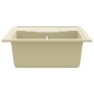 vidaXL Küchenspüle mit Überlauf Oval Beige Granit vidaXL Küchenspüle mit Überlauf Oval Beige Granit