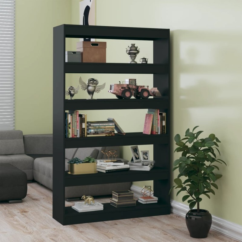 vidaXL Bücherregal/Raumteiler Schwarz 100x30x166 cm vidaXL Bücherregal/Raumteiler Schwarz 100x30x166 cm