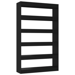 vidaXL Bücherregal/Raumteiler Schwarz 100x30x166 cm