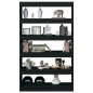 vidaXL Bücherregal/Raumteiler Schwarz 100x30x166 cm vidaXL Bücherregal/Raumteiler Schwarz 100x30x166 cm