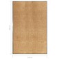 vidaXL Fußmatte Waschbar Creme 120x180 cm vidaXL Fußmatte Waschbar Creme 120x180 cm