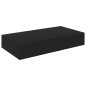vidaXL Schweberegal mit Schublade Schwarz 48 x 25 x 8 cm vidaXL Schweberegal mit Schublade Schwarz 48 x 25 x 8 cm