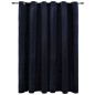 vidaXL Verdunkelungsvorhang mit Metallösen Samt Schwarz 290 x 245 cm vidaXL Verdunkelungsvorhang mit Metallösen Samt Schwarz 290 x 245 cm
