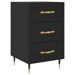 vidaXL Nachttisch Schwarz 40x40x66 cm Holzwerkstoff