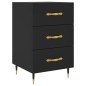 vidaXL Nachttisch Schwarz 40x40x66 cm Holzwerkstoff vidaXL Nachttisch Schwarz 40x40x66 cm Holzwerkstoff