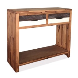 vidaXL Konsolentisch Massivholz Akazie 86x30x75 cm