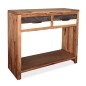 vidaXL Konsolentisch Massivholz Akazie 86x30x75 cm