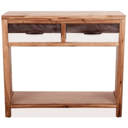 vidaXL Konsolentisch Massivholz Akazie 86x30x75 cm