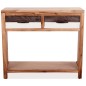 vidaXL Konsolentisch Massivholz Akazie 86x30x75 cm