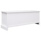 vidaXL TV-Schrank Weiß 108x30x40 cm Massivholz Paulownia vidaXL TV-Schrank Weiß 108x30x40 cm Massivholz Paulownia